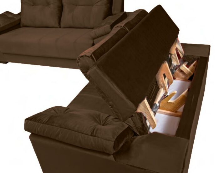 Sofa 3 Cuerpos Savana Marrón 5017 - Imagen 4