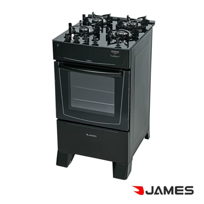 Cocina a Gas James Negra C690V - Imagen 1