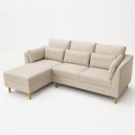 Sof&aacute; Esquinero Moscou beige claro - Imagen 2