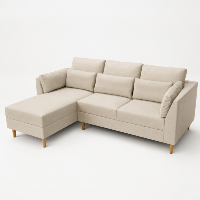 Sof&aacute; Esquinero Moscou beige claro - Imagen 2