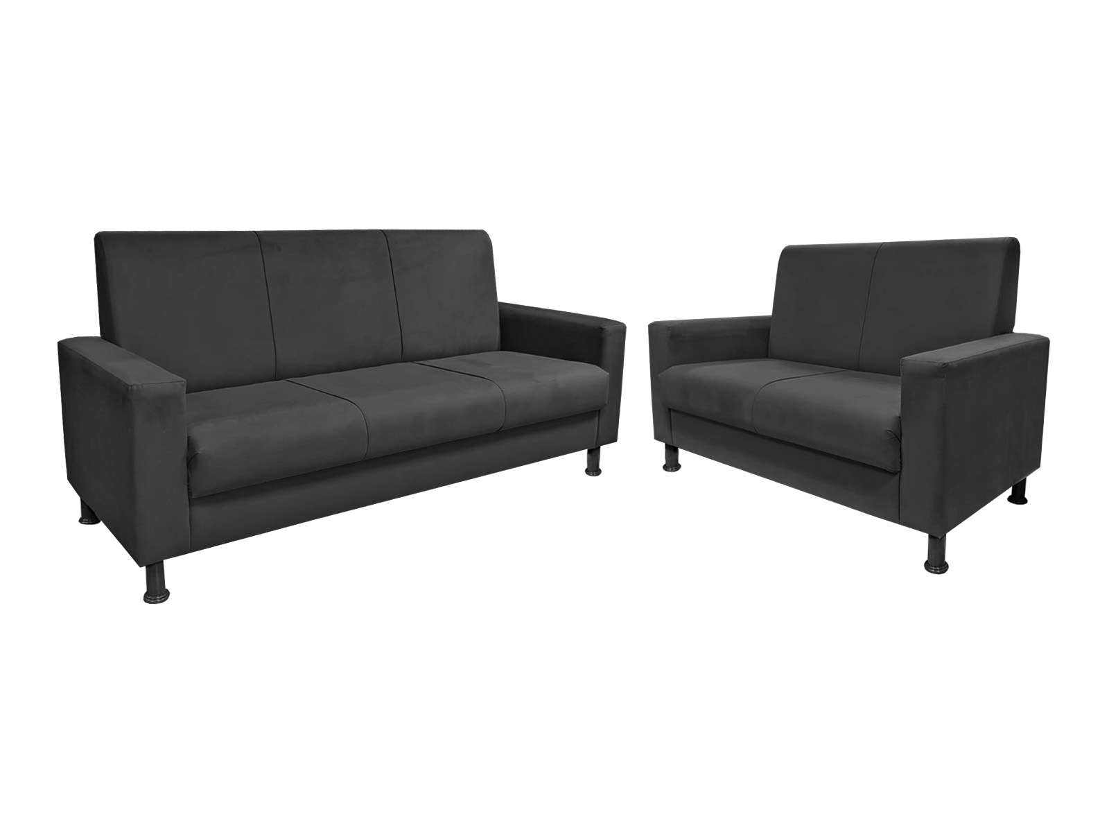 Compactus negro 3+2 Sofa Compactus Negro 6056f 3+2 - Imagen 1