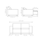 Sofa 3 cuerpos Esselence 2 modulos - Imagen 8