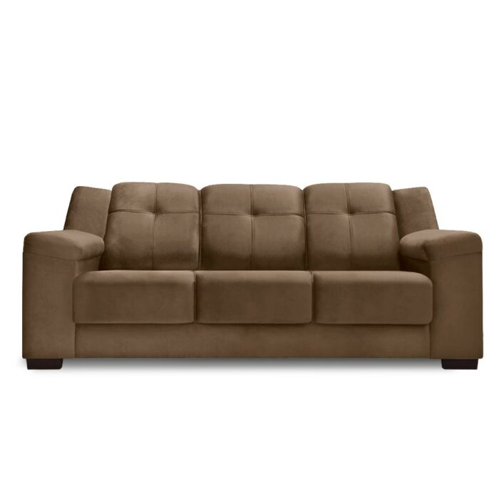 Sofa Genebra 3 Cuerpos - Marr&oacute;n 5017 - Imagen 2