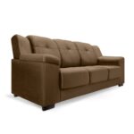 Sofa Genebra 3 Cuerpos - Marr&oacute;n 5017