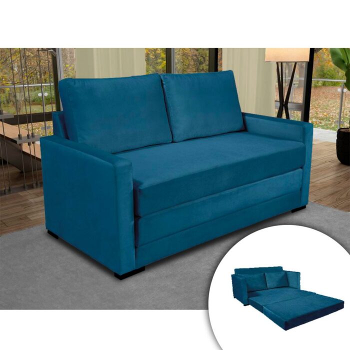 Sofa Cama Madri - Azul 6055 - Imagen 1