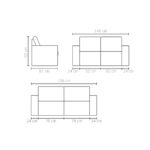 Juego Sofa 3+2 Cuerpos Zanon - Imagen 2