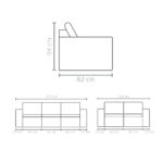 Sofa Turim 3 cuerpos - Imagen 4