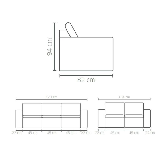 Juego Sofas 3+2 cuerpos Turim - Imagen 4