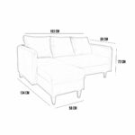 Sofa Esquinero Ucrania - Marron 5017 - Imagen 3