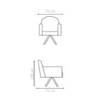 Butaca Mila Giratoria - Imagen 3