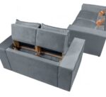 Juego Sofa 3+2 cuerpos Los Angeles - Gris 5018 - Imagen 3