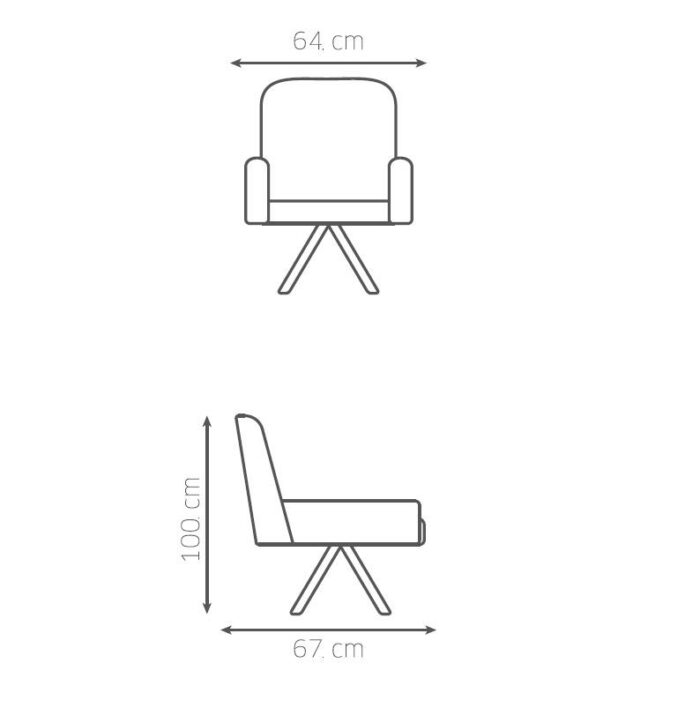 Butaca Lins Giratoria - Imagen 2