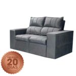 Sofa Los Angeles 2 cuerpos - Gris 5018