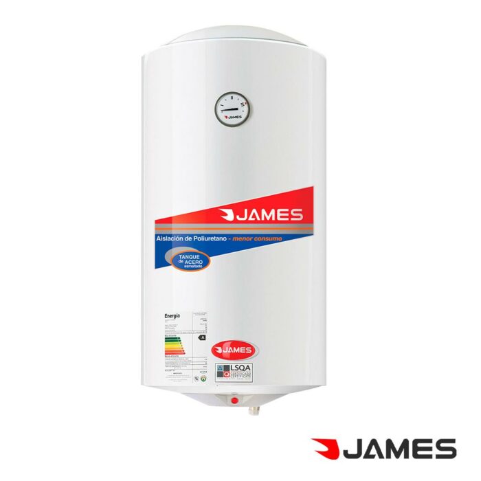 Termotanque Calefón de Acero cilíndrico 60 Lt. James - Imagen 1