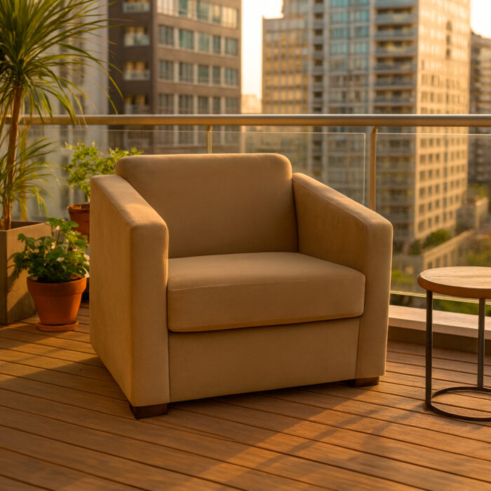 Beige Butaca Flora - Imagen 1