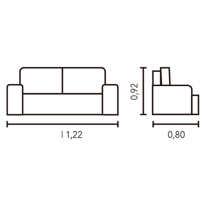 Sofá Rubi 2 cuerpos - Imagen 5