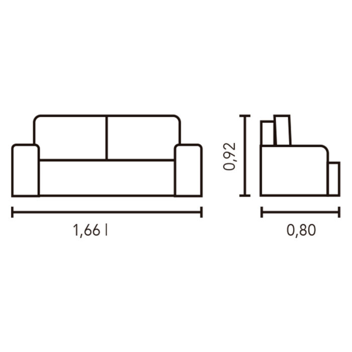 Sof&aacute; Rubi 3 cuerpos - Imagen 5