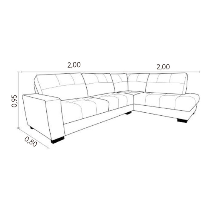 Sof&aacute; Esquinero Bia - Imagen 3