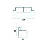 Sof&aacute; Mel 3 cuerpos - Imagen 3