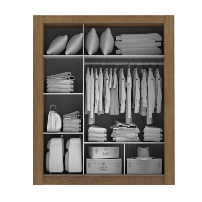 Ropero 3 puertas Roma Itauba 9003 - Imagen 2