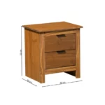 Mesa de Luz 2 cajones Boston  (1490) - Imagen 4