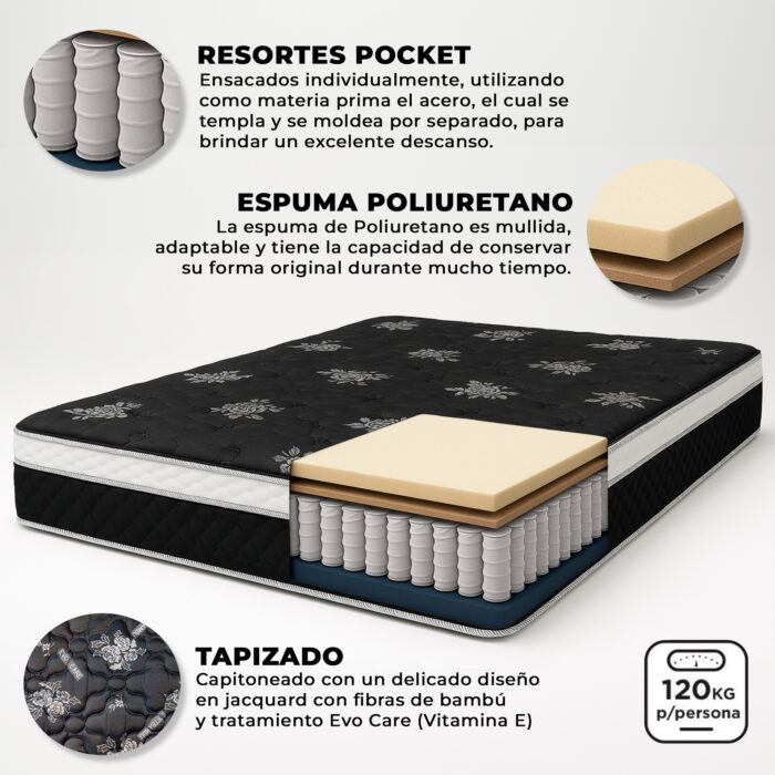 Sommier Perola Negra - Imagen 3