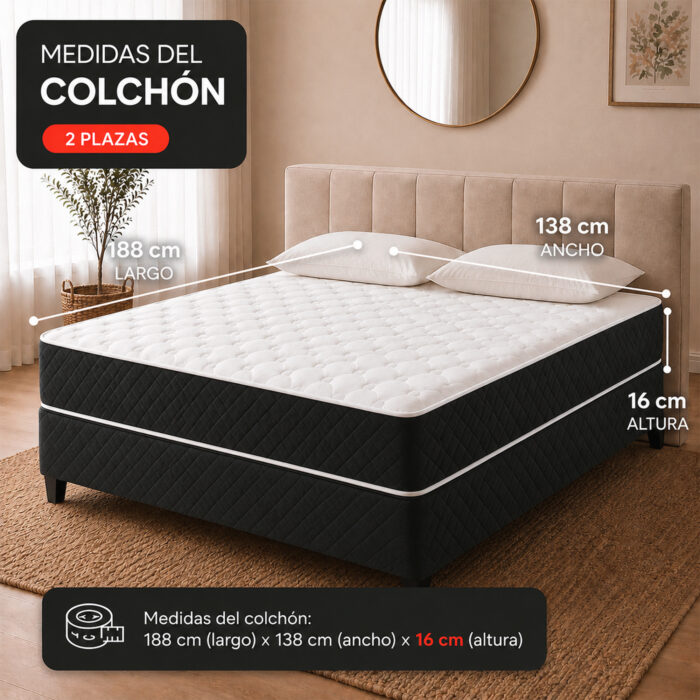 Sommier Bronce 2 Plazas - Imagen 4