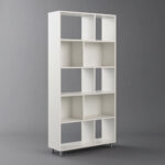 Biblioteca 4 estantes Cubos Blanca (Cod.151) - Imagen 2