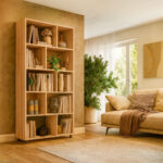 Biblioteca 4 estantes Cubos Miel (Cod.151)