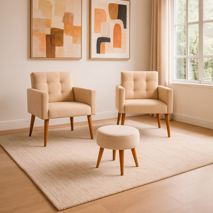 Set 2 Butaca Nina + Puff - Imagen 1