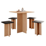 Juego de Comedor Edna 4 Sillas - Imagen 2