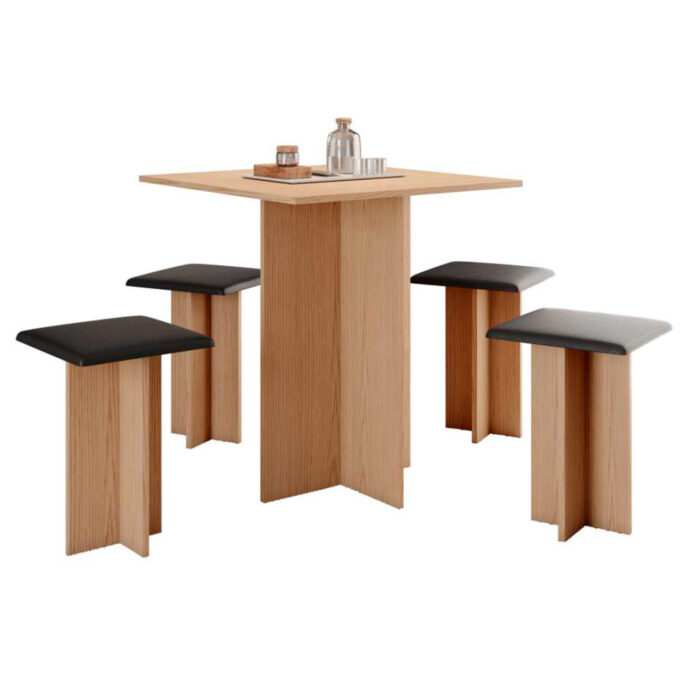 Juego de Comedor Edna 4 Sillas - Imagen 2