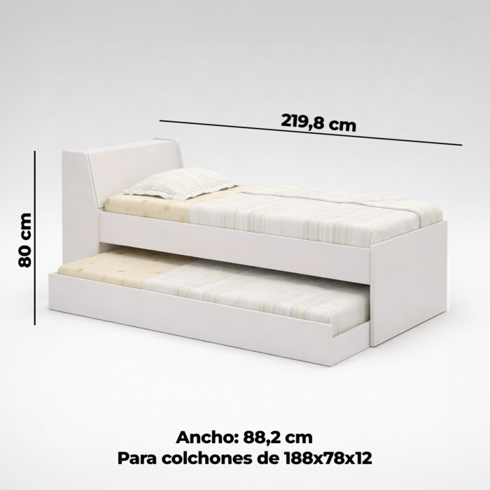 Cama Marinera con espacio de guardado (BB28) - Imagen 3