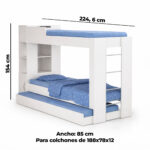 Cama Cucheta Marinera con espacio de guardado (CM15) - Imagen 3