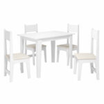 Juego de Comedor Delta 4 Sillas Blanco - Imagen 2