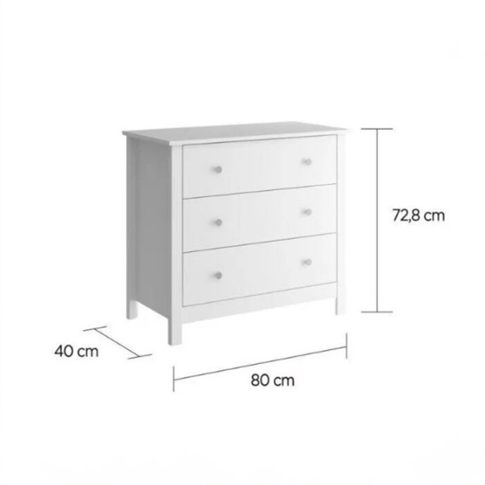 C&oacute;moda 3 cajones (DM219) - Imagen 3