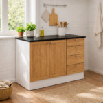 Cocina Americana Bajo mesada 2 puertas 3 cajones (Cod. CD1030)