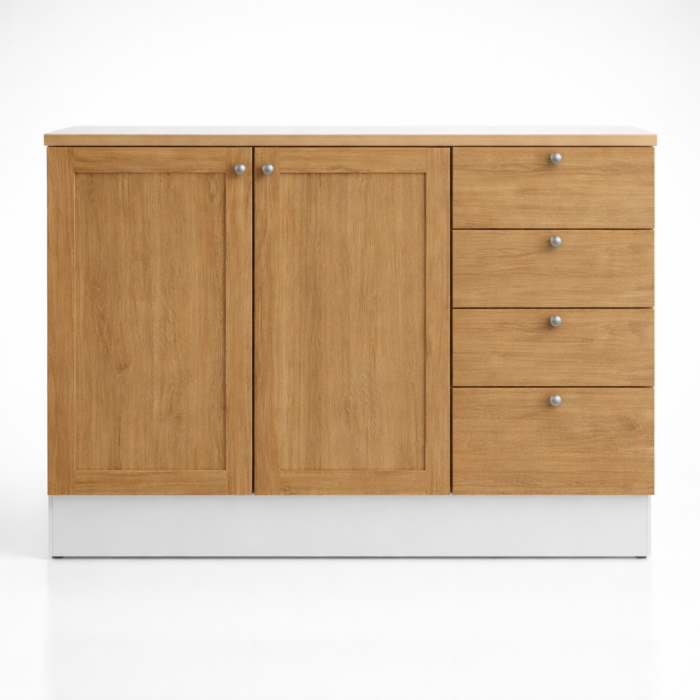 Cocina Americana Bajo mesada 2 puertas 3 cajones (Cod. CD1030) - Imagen 4