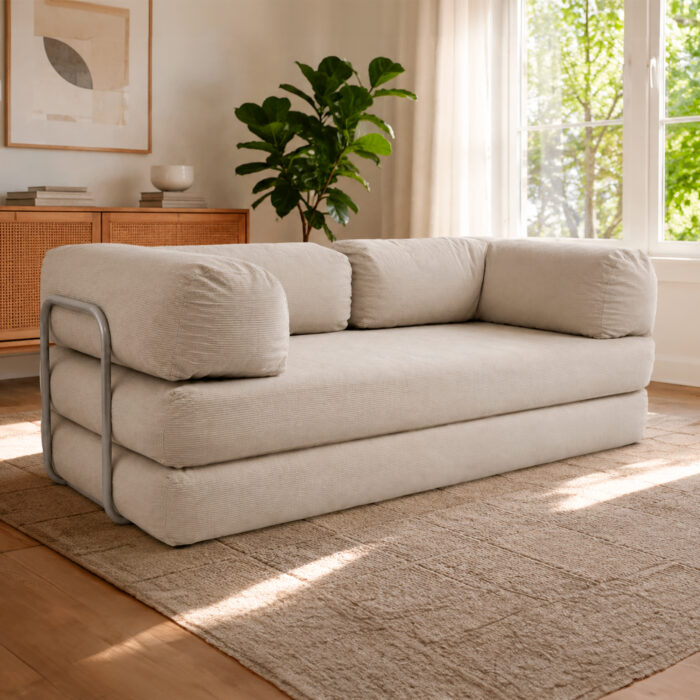 01 Sofá Cama 3 cuerpos Light Max en caja - Imagen 1