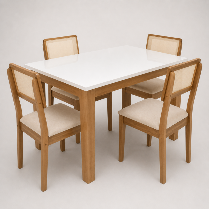 Juego de Comedor Santiago 4 Sillas Rectangular - Imagen 2